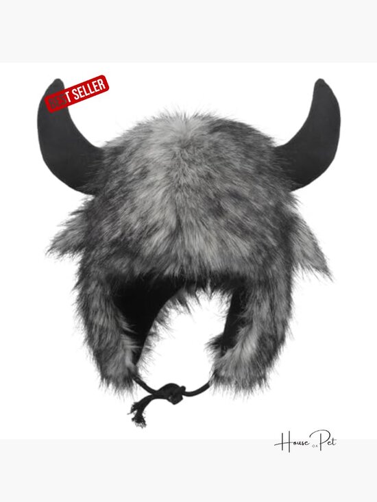 Faux Fur Animal Horns Ears Winter Trapper Hat Costume Ski Beanie main image 6
